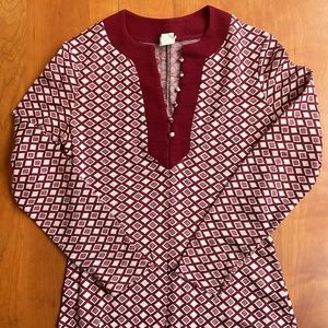 1960s Vintage Orlon Mod Mini Dress With Front Slit Size M